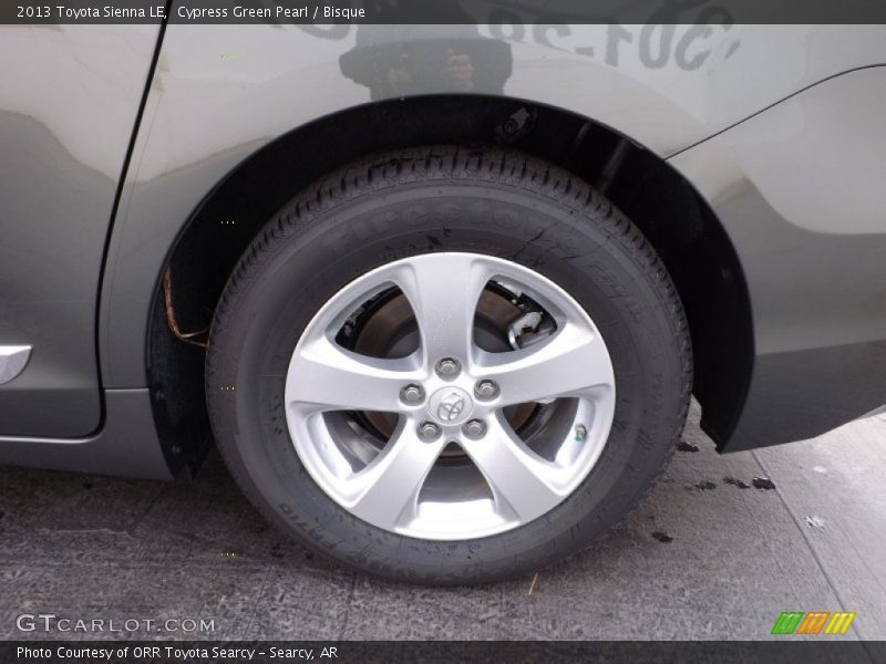 Cypress Green Pearl / Bisque 2013 Toyota Sienna LE