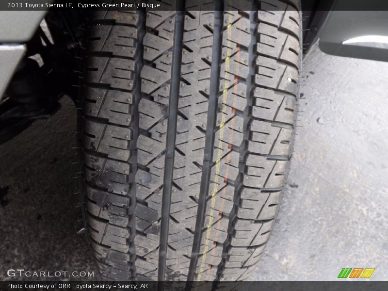 Cypress Green Pearl / Bisque 2013 Toyota Sienna LE
