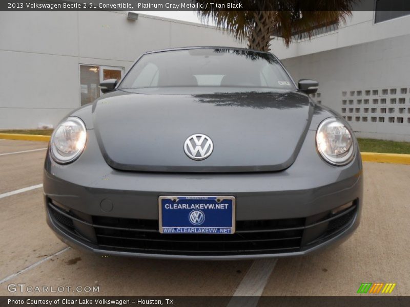 Platinum Gray Metallic / Titan Black 2013 Volkswagen Beetle 2.5L Convertible