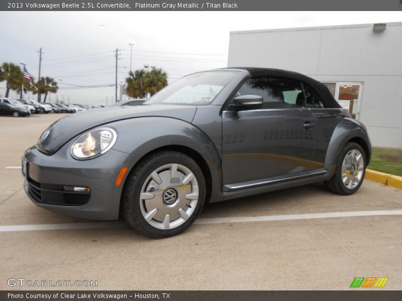 Platinum Gray Metallic / Titan Black 2013 Volkswagen Beetle 2.5L Convertible