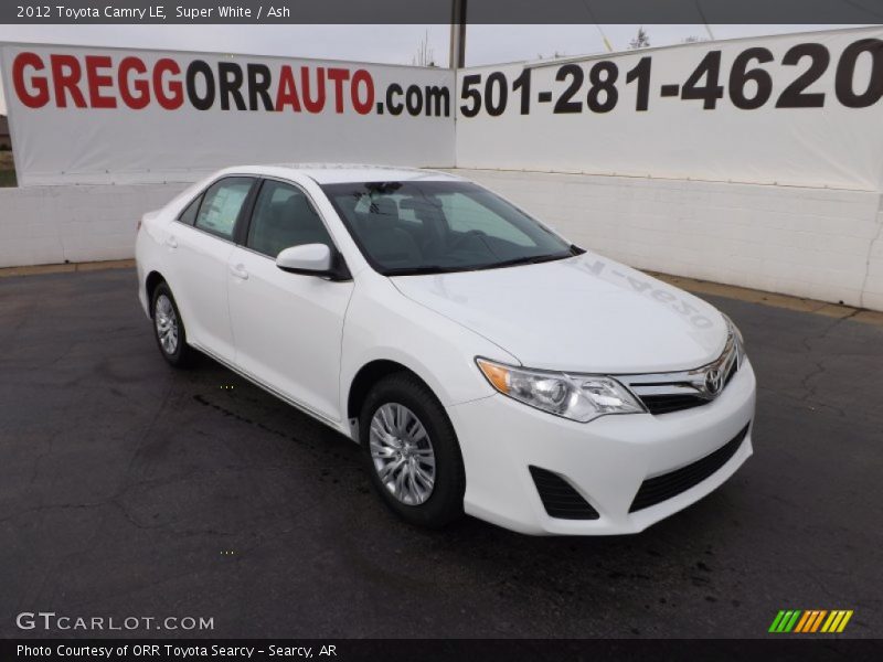 Super White / Ash 2012 Toyota Camry LE