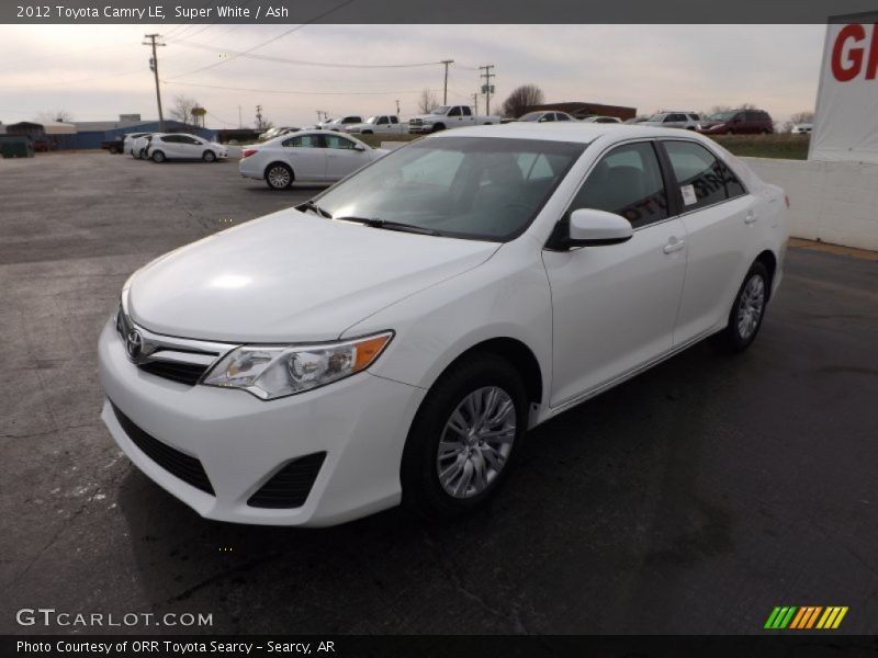 Super White / Ash 2012 Toyota Camry LE