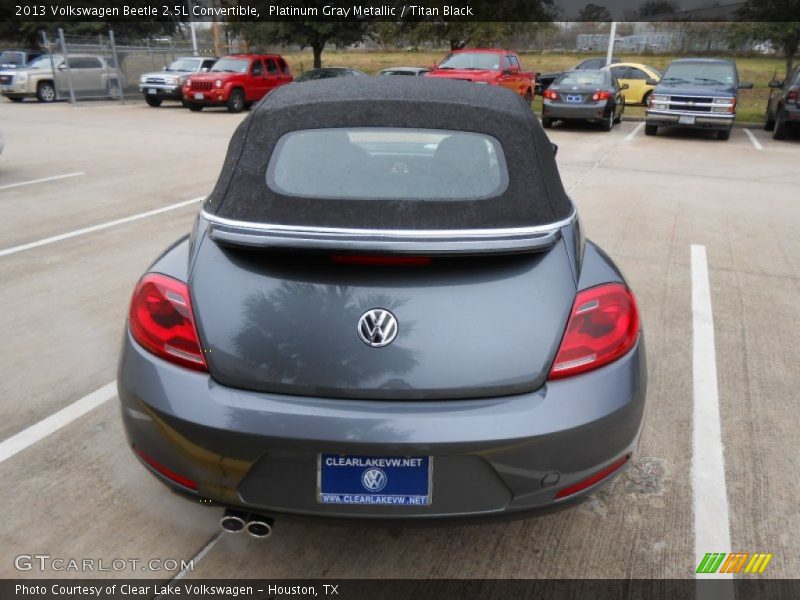 Platinum Gray Metallic / Titan Black 2013 Volkswagen Beetle 2.5L Convertible