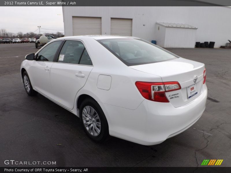 Super White / Ash 2012 Toyota Camry LE