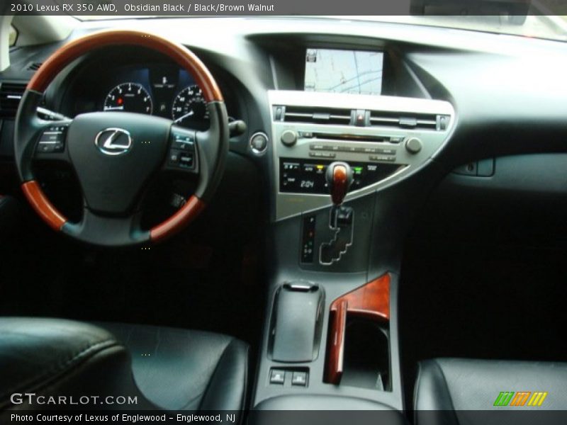 Obsidian Black / Black/Brown Walnut 2010 Lexus RX 350 AWD