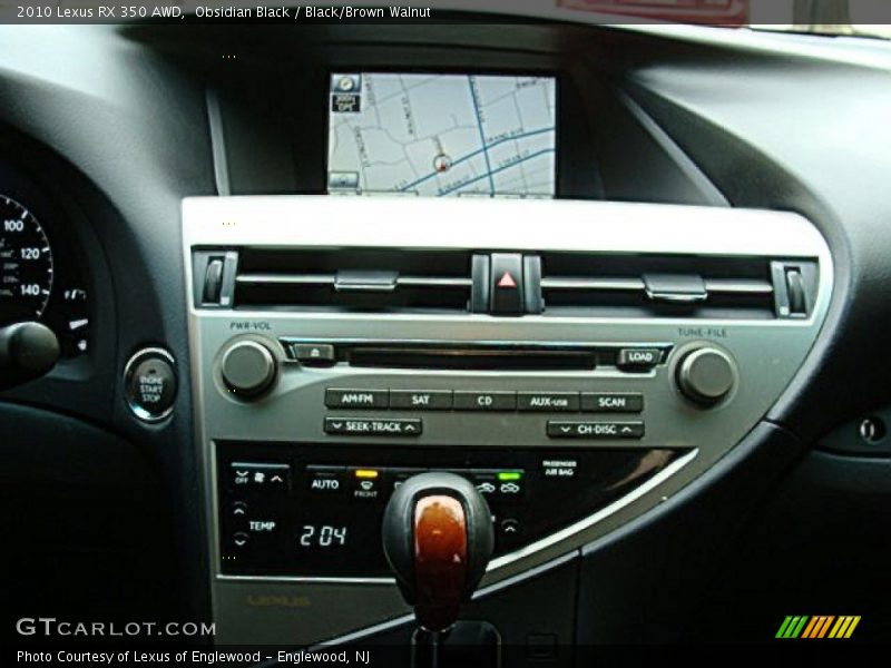 Obsidian Black / Black/Brown Walnut 2010 Lexus RX 350 AWD