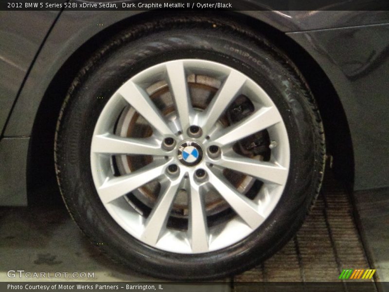 Dark Graphite Metallic II / Oyster/Black 2012 BMW 5 Series 528i xDrive Sedan