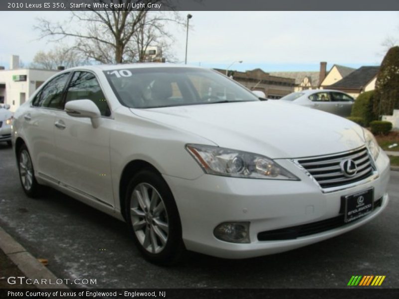 Starfire White Pearl / Light Gray 2010 Lexus ES 350