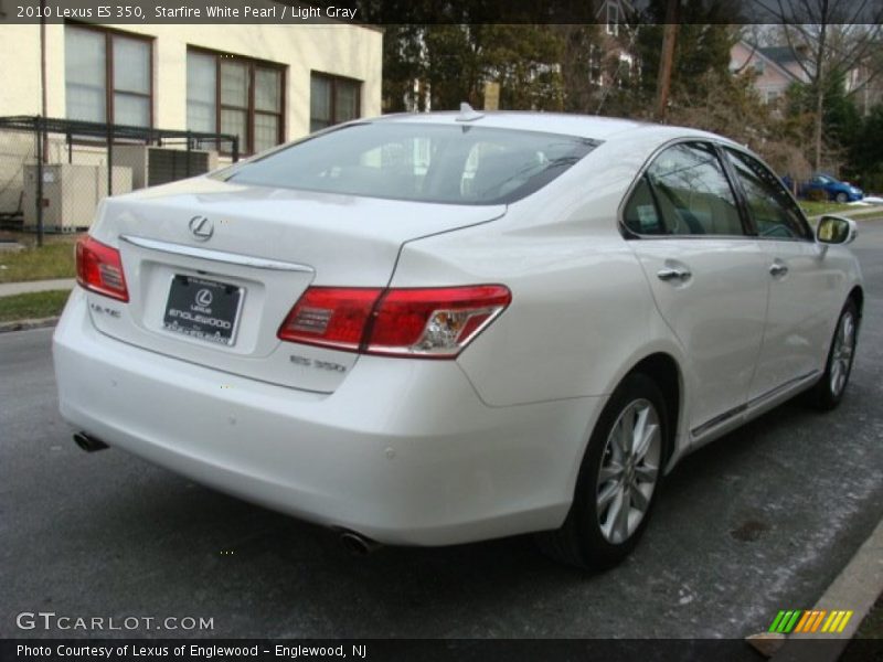 Starfire White Pearl / Light Gray 2010 Lexus ES 350