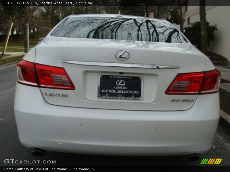 Starfire White Pearl / Light Gray 2010 Lexus ES 350