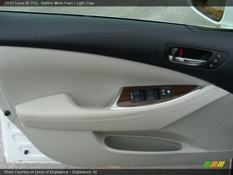 Starfire White Pearl / Light Gray 2010 Lexus ES 350
