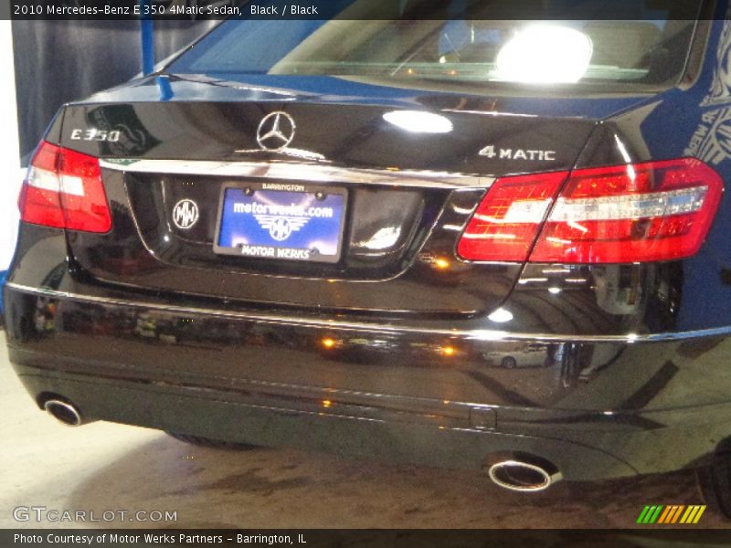 Black / Black 2010 Mercedes-Benz E 350 4Matic Sedan
