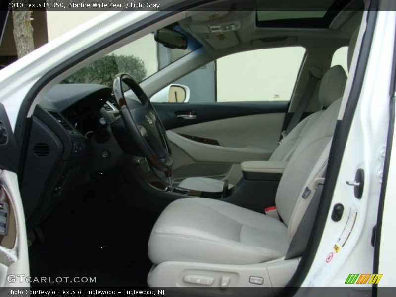 Starfire White Pearl / Light Gray 2010 Lexus ES 350