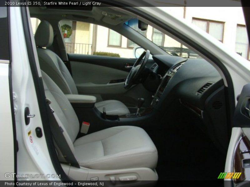 Starfire White Pearl / Light Gray 2010 Lexus ES 350