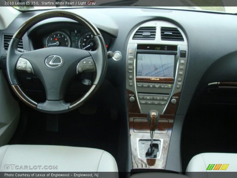 Starfire White Pearl / Light Gray 2010 Lexus ES 350