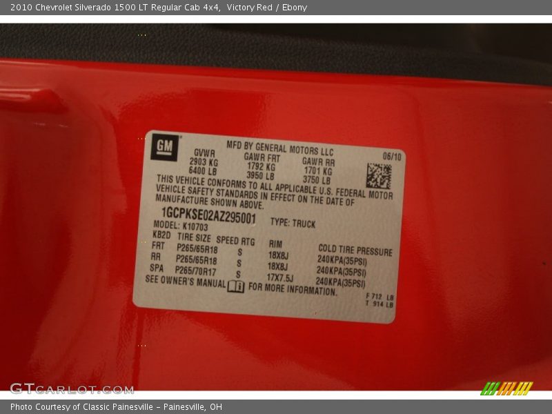 Victory Red / Ebony 2010 Chevrolet Silverado 1500 LT Regular Cab 4x4