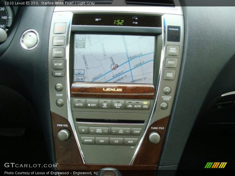 Starfire White Pearl / Light Gray 2010 Lexus ES 350