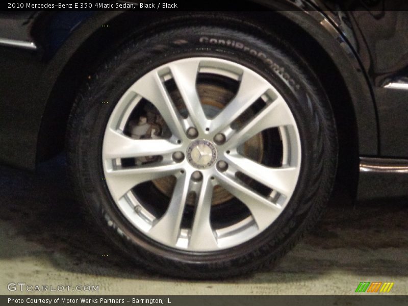 Black / Black 2010 Mercedes-Benz E 350 4Matic Sedan