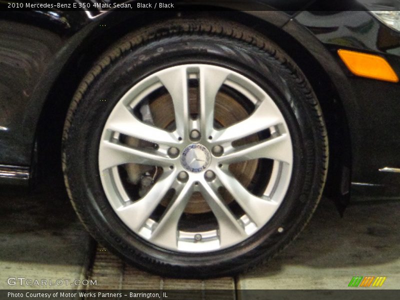 Black / Black 2010 Mercedes-Benz E 350 4Matic Sedan
