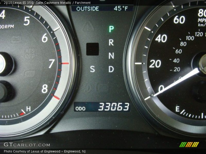 Satin Cashmere Metallic / Parchment 2010 Lexus ES 350