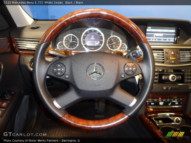 Black / Black 2010 Mercedes-Benz E 350 4Matic Sedan