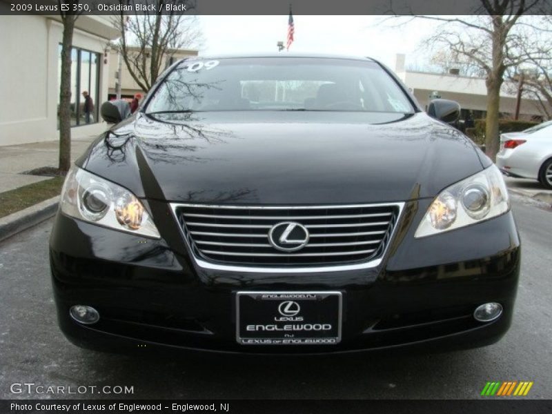 Obsidian Black / Black 2009 Lexus ES 350