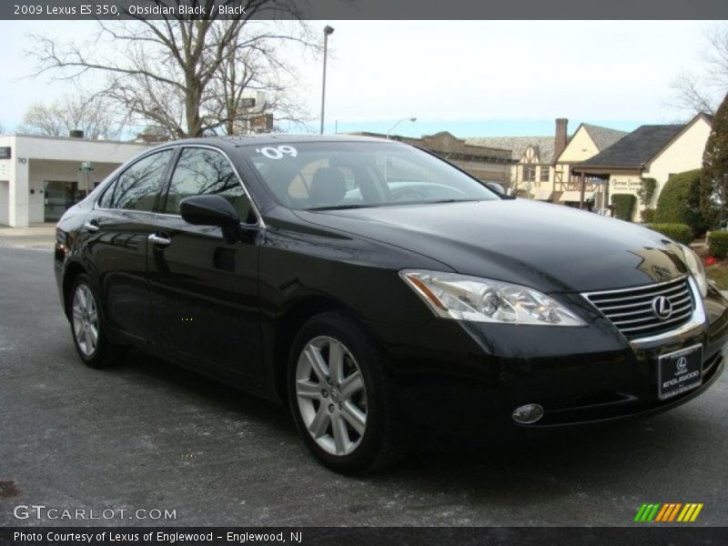 Obsidian Black / Black 2009 Lexus ES 350