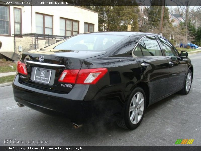 Obsidian Black / Black 2009 Lexus ES 350