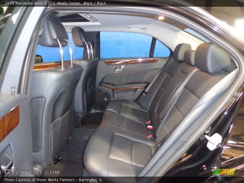 Black / Black 2010 Mercedes-Benz E 350 4Matic Sedan