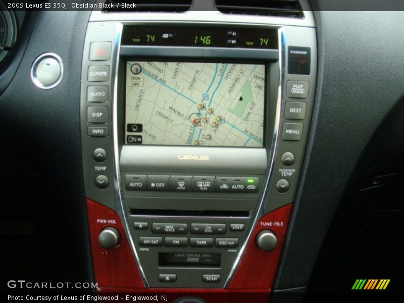 Obsidian Black / Black 2009 Lexus ES 350