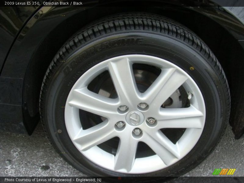 Obsidian Black / Black 2009 Lexus ES 350