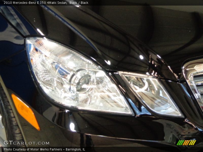 Black / Black 2010 Mercedes-Benz E 350 4Matic Sedan