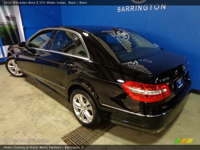 Black / Black 2010 Mercedes-Benz E 350 4Matic Sedan