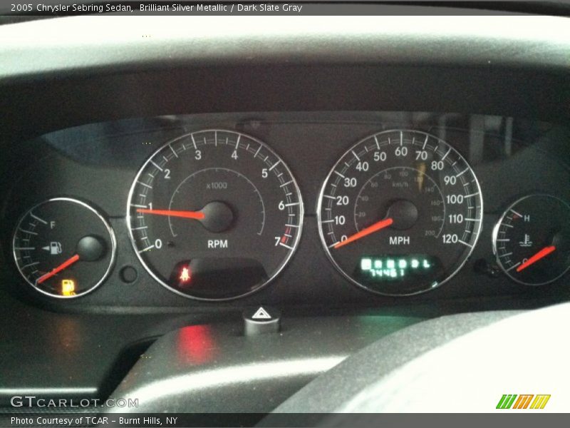 Brilliant Silver Metallic / Dark Slate Gray 2005 Chrysler Sebring Sedan