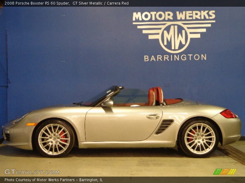 GT Silver Metallic / Carrera Red 2008 Porsche Boxster RS 60 Spyder