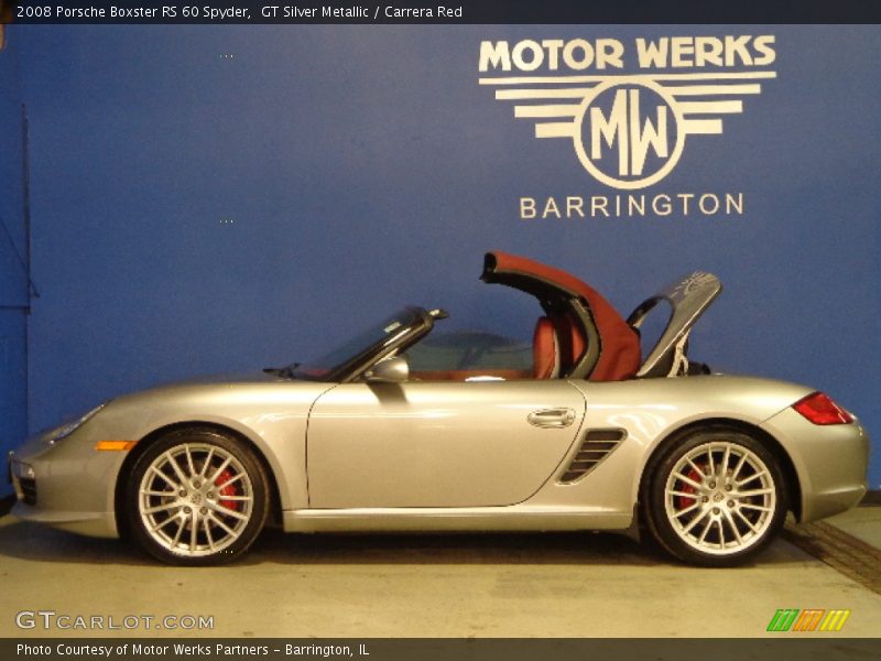 GT Silver Metallic / Carrera Red 2008 Porsche Boxster RS 60 Spyder