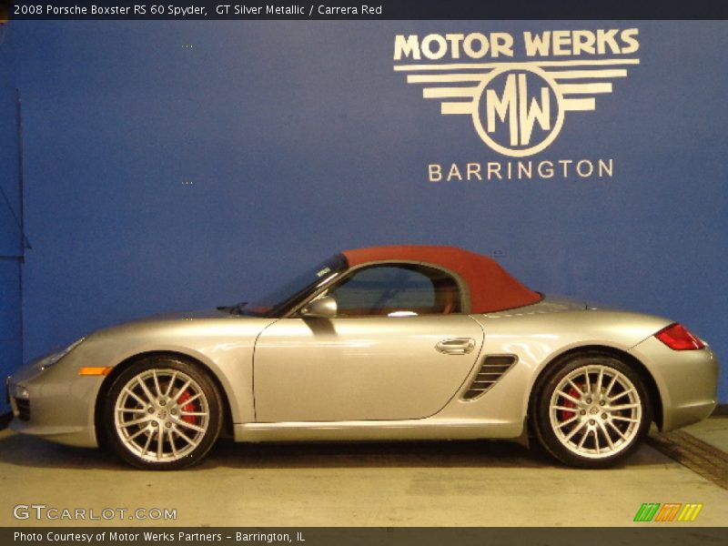 GT Silver Metallic / Carrera Red 2008 Porsche Boxster RS 60 Spyder