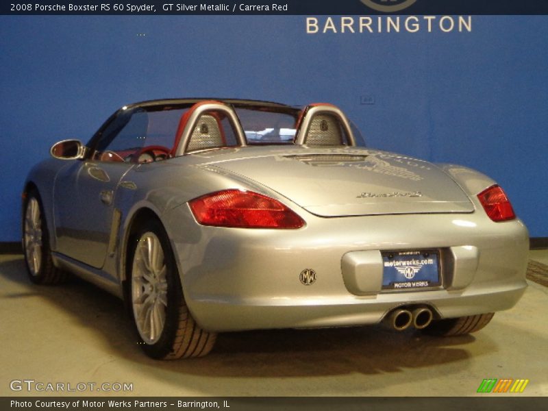 GT Silver Metallic / Carrera Red 2008 Porsche Boxster RS 60 Spyder