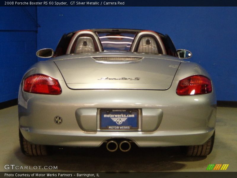 GT Silver Metallic / Carrera Red 2008 Porsche Boxster RS 60 Spyder