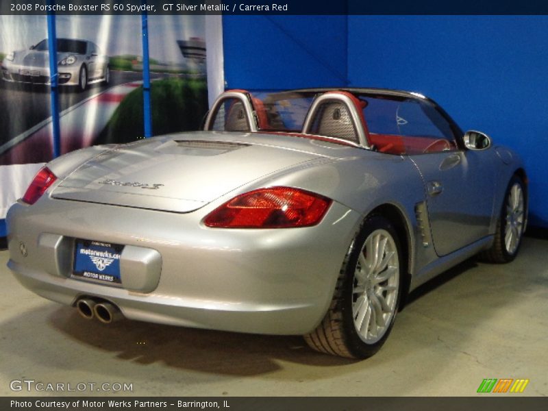 GT Silver Metallic / Carrera Red 2008 Porsche Boxster RS 60 Spyder