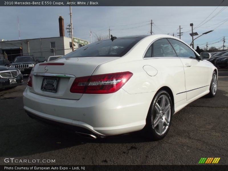 Arctic White / Black 2010 Mercedes-Benz E 550 Coupe