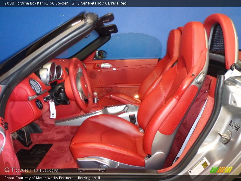 Front Seat of 2008 Boxster RS 60 Spyder