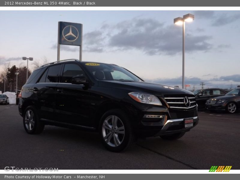 Black / Black 2012 Mercedes-Benz ML 350 4Matic