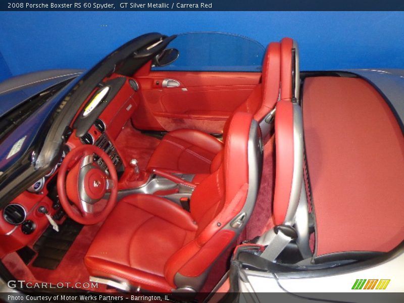 Front Seat of 2008 Boxster RS 60 Spyder