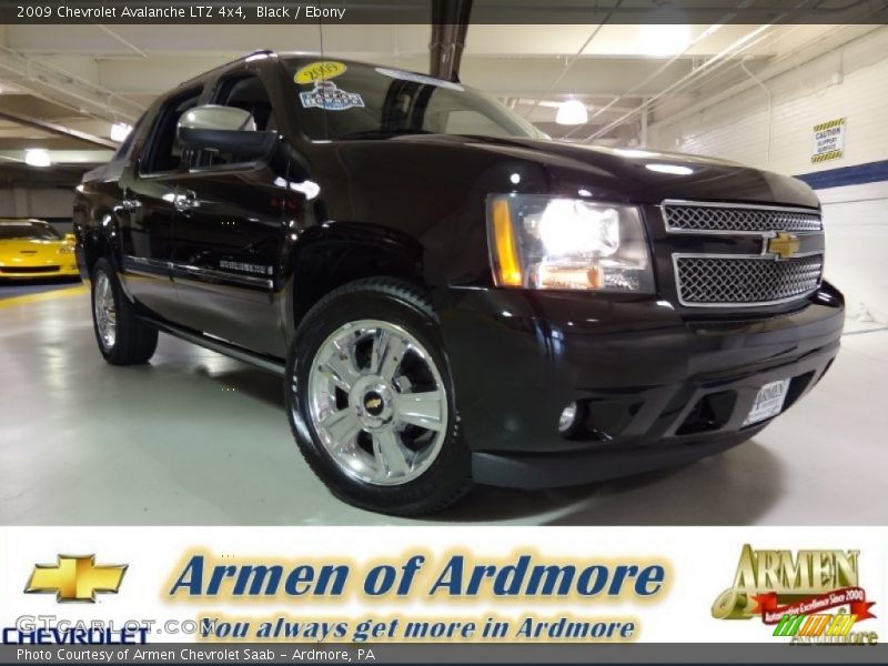 Black / Ebony 2009 Chevrolet Avalanche LTZ 4x4