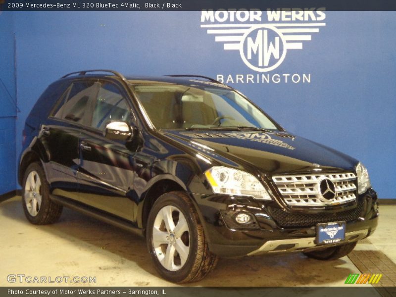 Black / Black 2009 Mercedes-Benz ML 320 BlueTec 4Matic