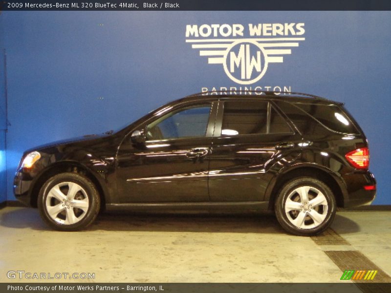 Black / Black 2009 Mercedes-Benz ML 320 BlueTec 4Matic