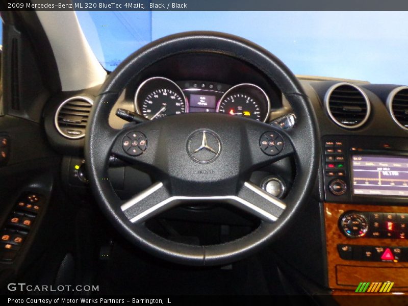 Black / Black 2009 Mercedes-Benz ML 320 BlueTec 4Matic