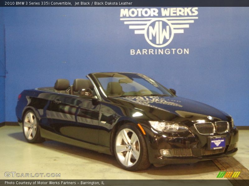Jet Black / Black Dakota Leather 2010 BMW 3 Series 335i Convertible