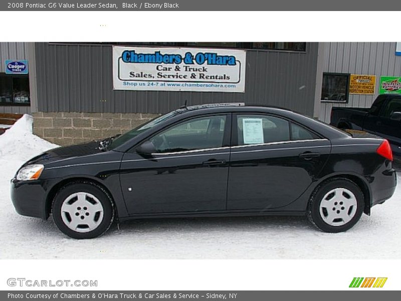 Black / Ebony Black 2008 Pontiac G6 Value Leader Sedan